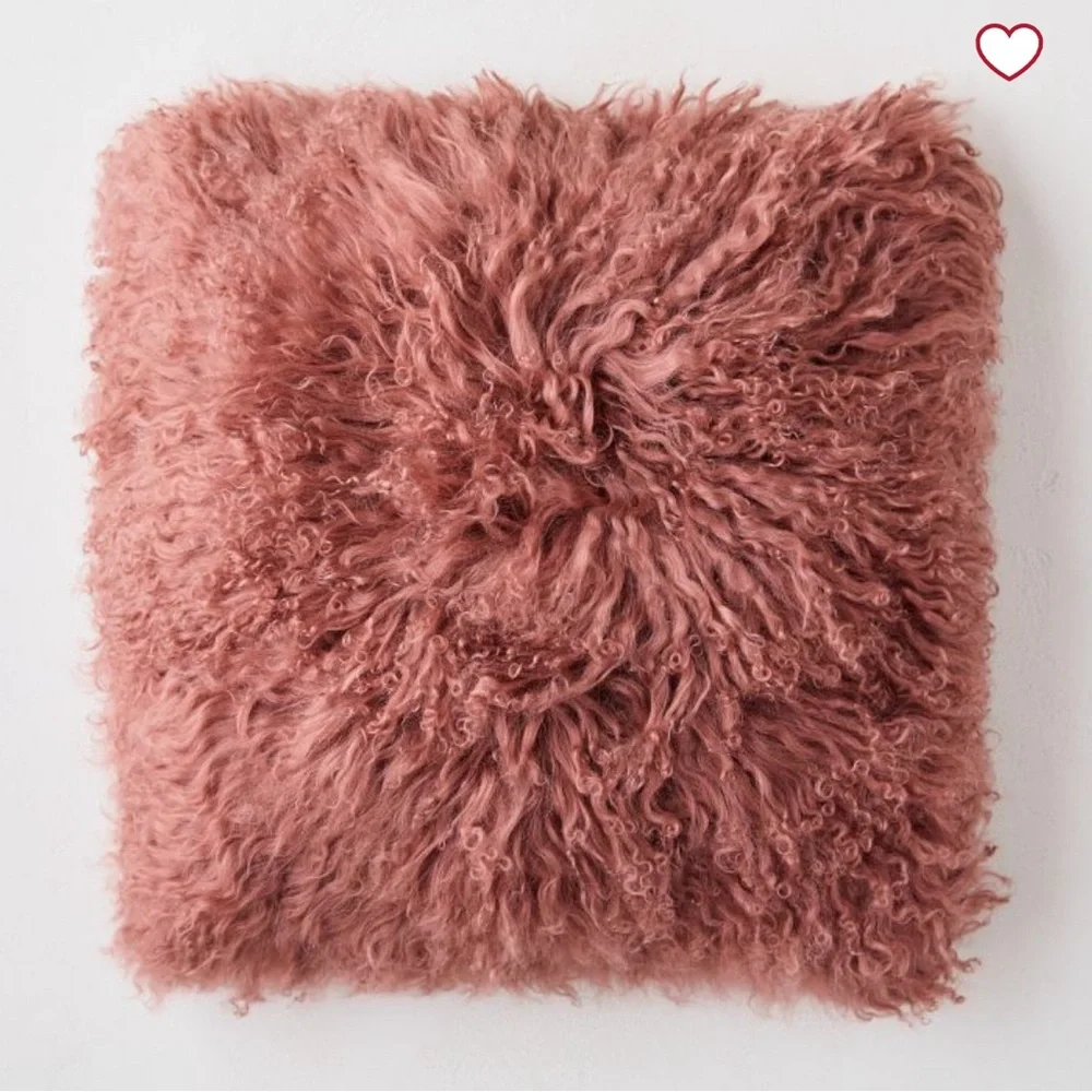 West Elm Mongolian Lamb Pillow Covers